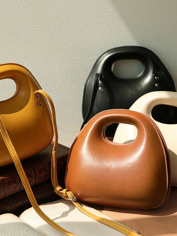 VividLux - Vente Sac à main avec poignée sur le dessus – femme - Sac bandoulière VividLux en simili cuir à design géométrique ajouré et découpes8