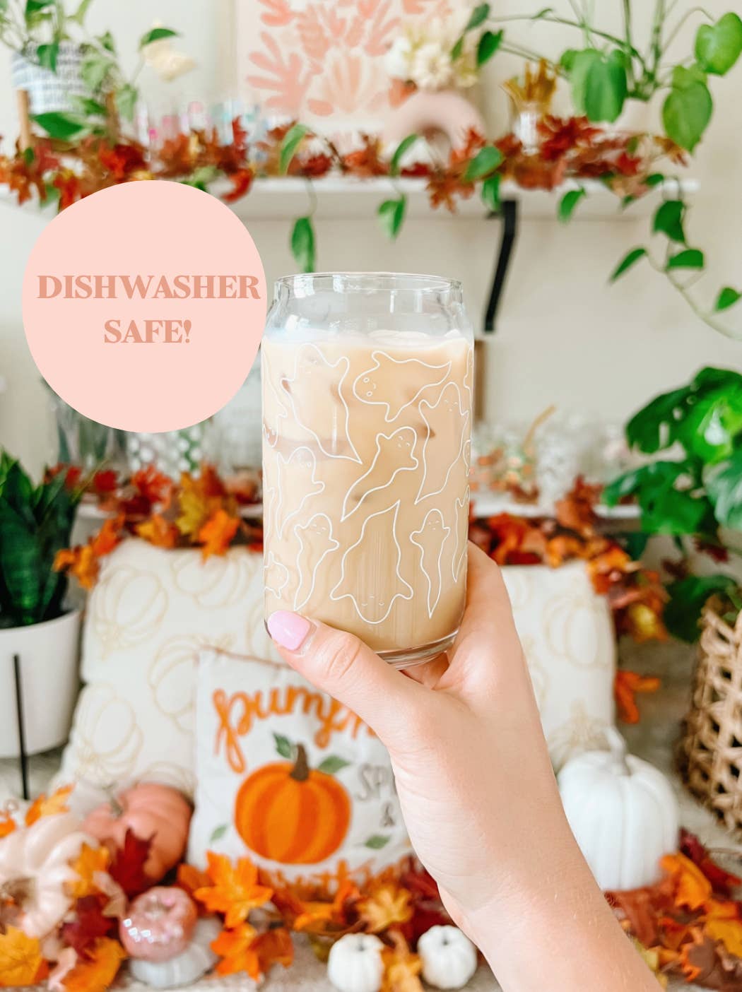 Hart and Flora Shop - Wholesale Drinking Glass/Cup - 16oz Ghost Iced Coffee Beer Can Glass