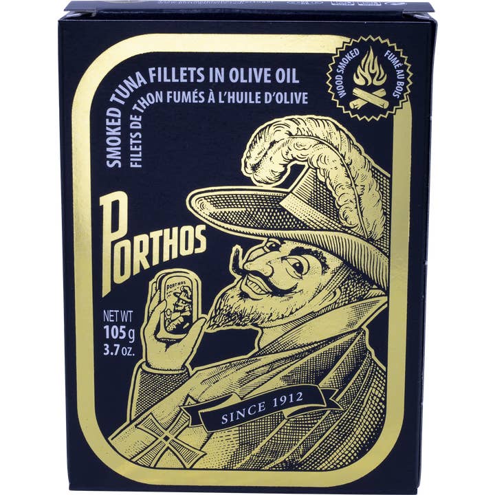 International Loft - Wholesale Tinned Fish - Porthos Smoked Tuna Fillets in Olive Oil