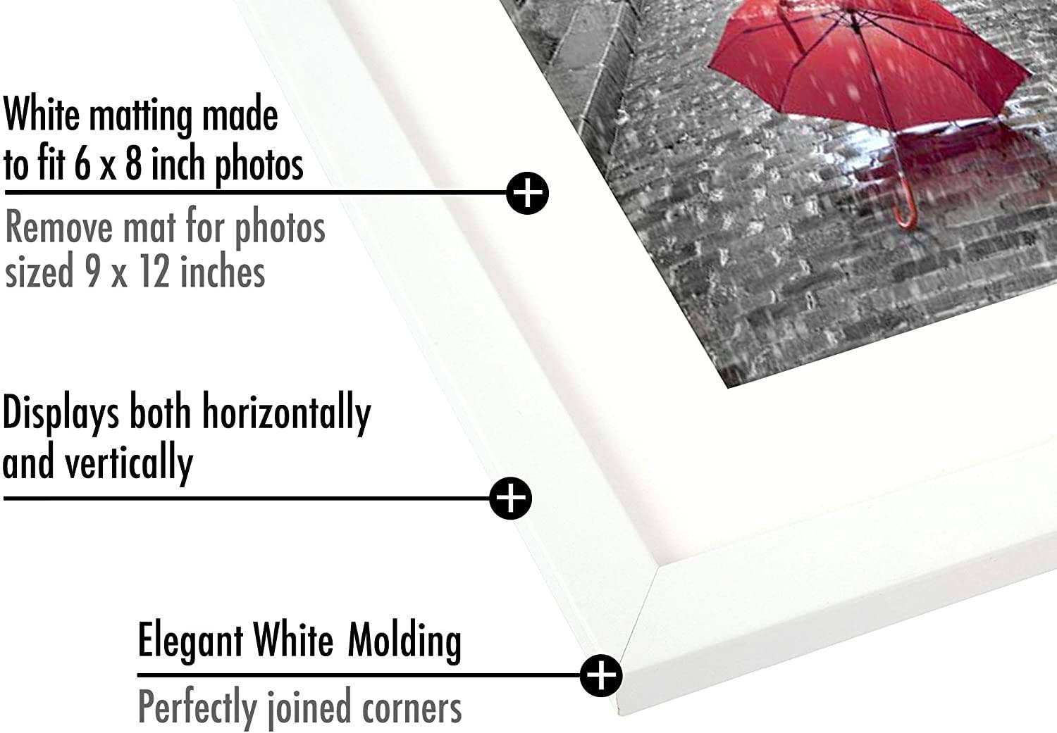 Americanflat - Wholesale Picture Frame - Americanflat Picture Frame with Mat Standard Molding173