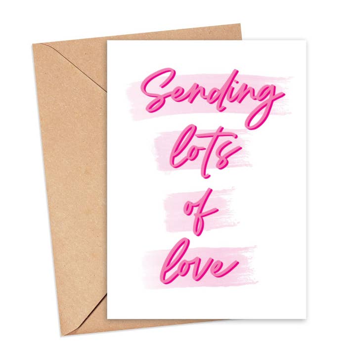 Carte de l'envoi de beaucoup d'amour pour la vente par Simply Happy Paper