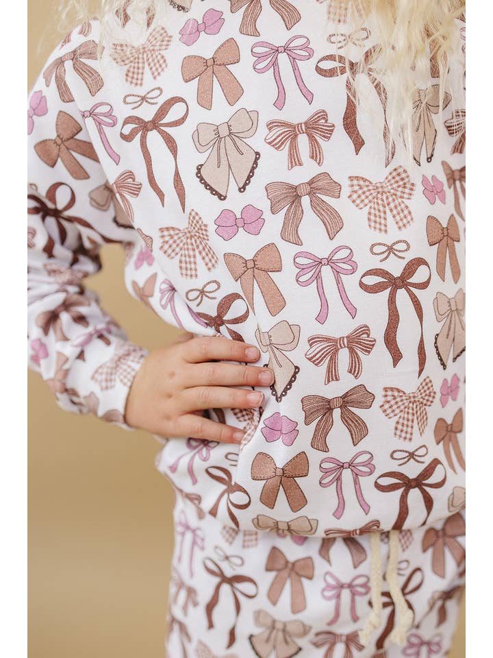 Lucky Panda Kids - Wholesale Top & Pant Set - Kids - Jogger Set | Mocha Bows1