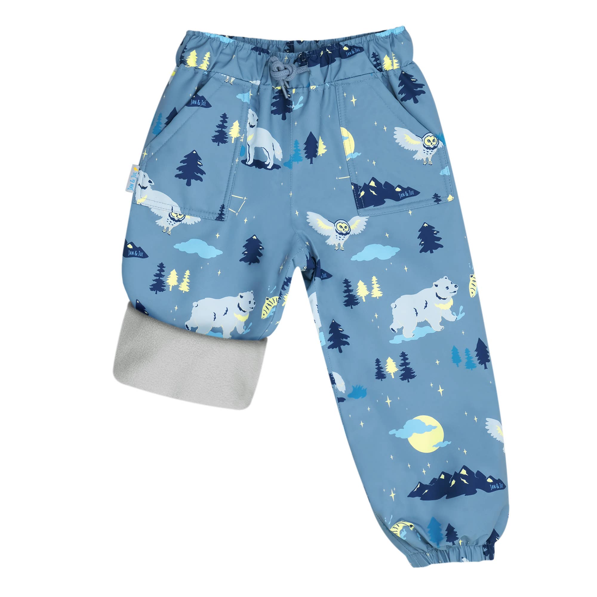 Jan & Jul - Wholesale Pants - Kids - Wolf and Bear | Cozy-Dry Rain & Snow Pants0