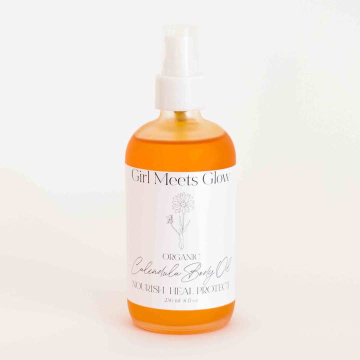 Calendula Body Oil for wholesale by Girl Meets Glow