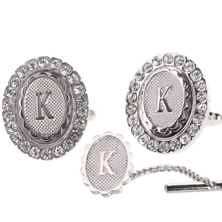 Dubal Brothers - Vendita all'ingrosso Gemelli - Gemelli e fermacravatte Vittorio Vico Bling iniziali: dalla A alla Z di Classy Cufflinks36