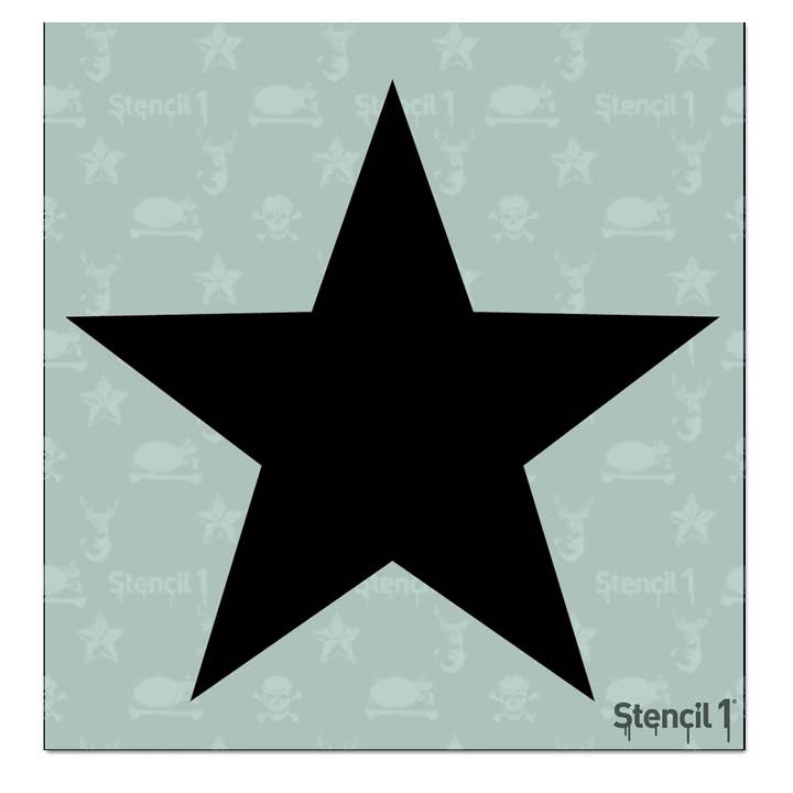 Stencil1 – wholesale Stencil/craft die – Tattoo Star Stencil - Small (5.75"x6")