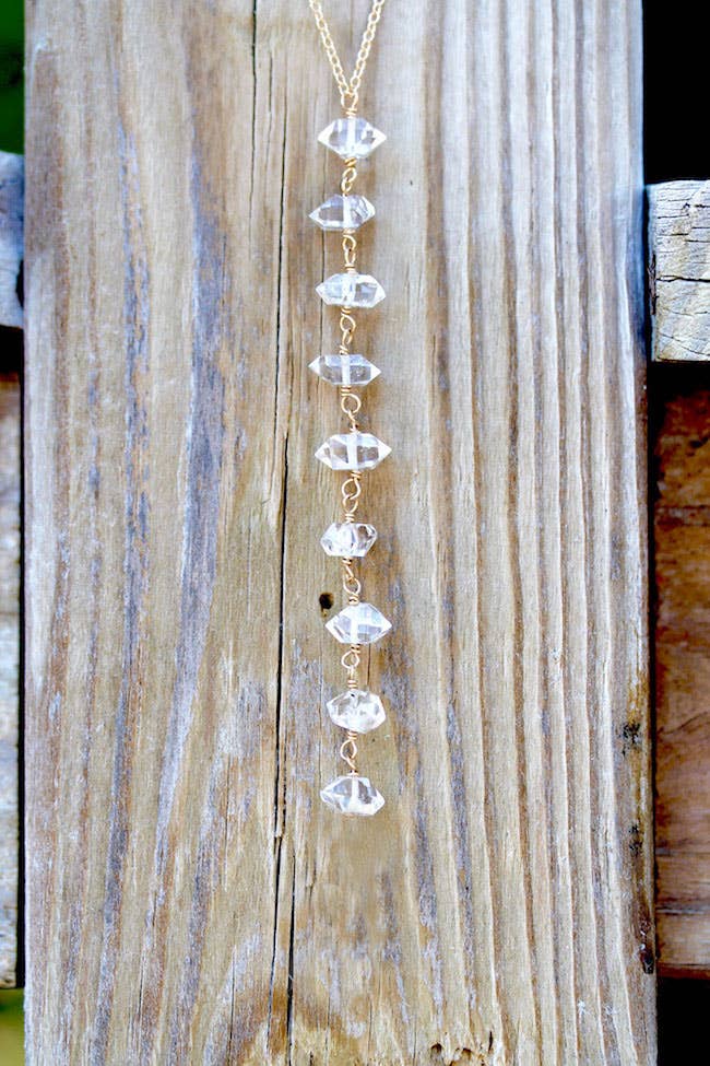 Alana Douvros Jewellery - Wholesale Pendant/charm necklace - Herkimer Cascade Necklace2