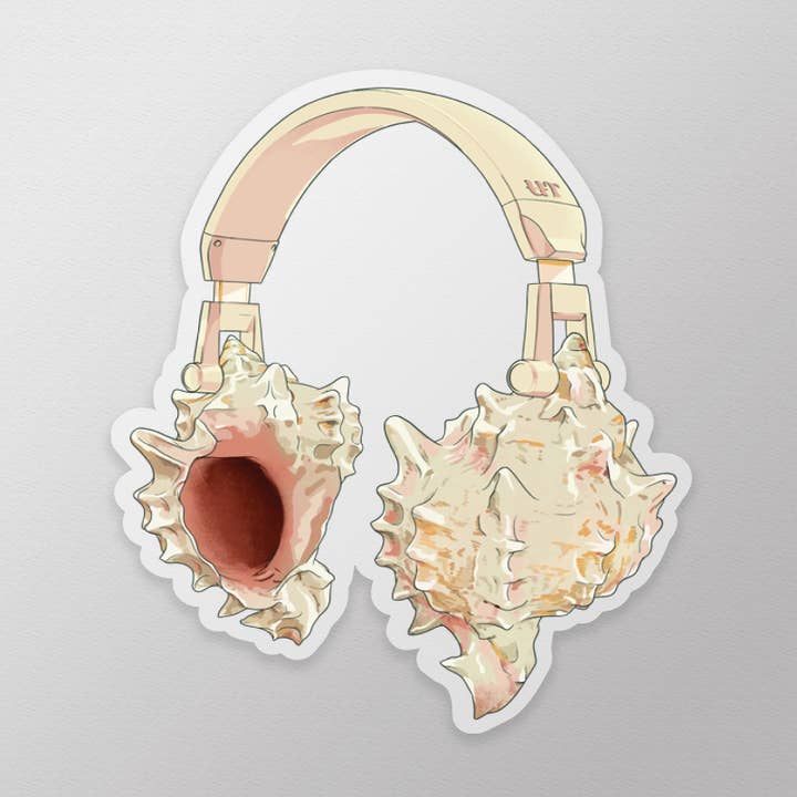 "Silence" transparante sticker voor wholesale door Useless Treasures