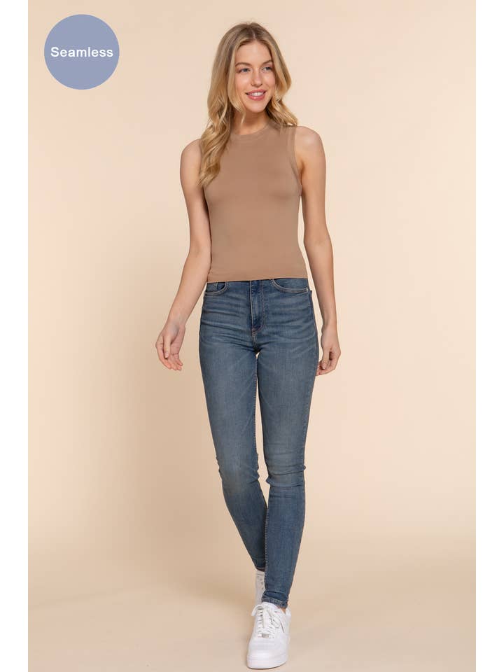 Active Basic | Active USA – wholesale Tank top – Women′s – Crew Neck Seamless Tank Top18