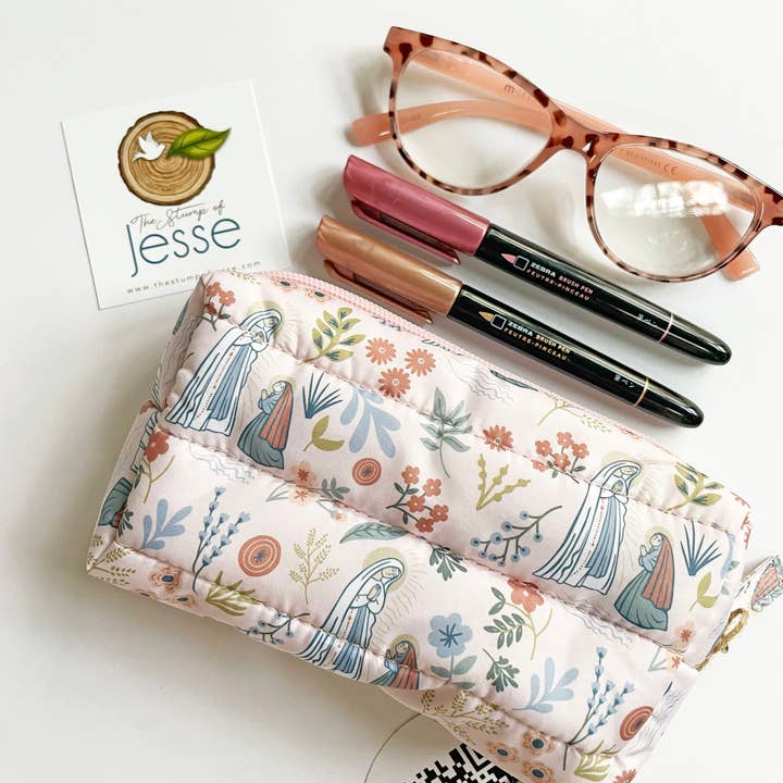 The Stump of Jesse - Vendita all'ingrosso Astuccio - Donna - Borsetta impermeabile leggera Nostra Signora di Lourdes1