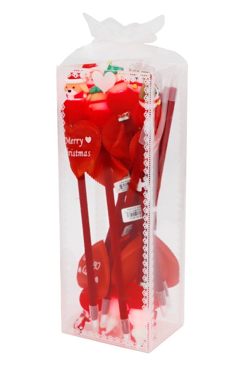 Wholesale Merry Christmas Heart Figurine LED Light-Up Pen