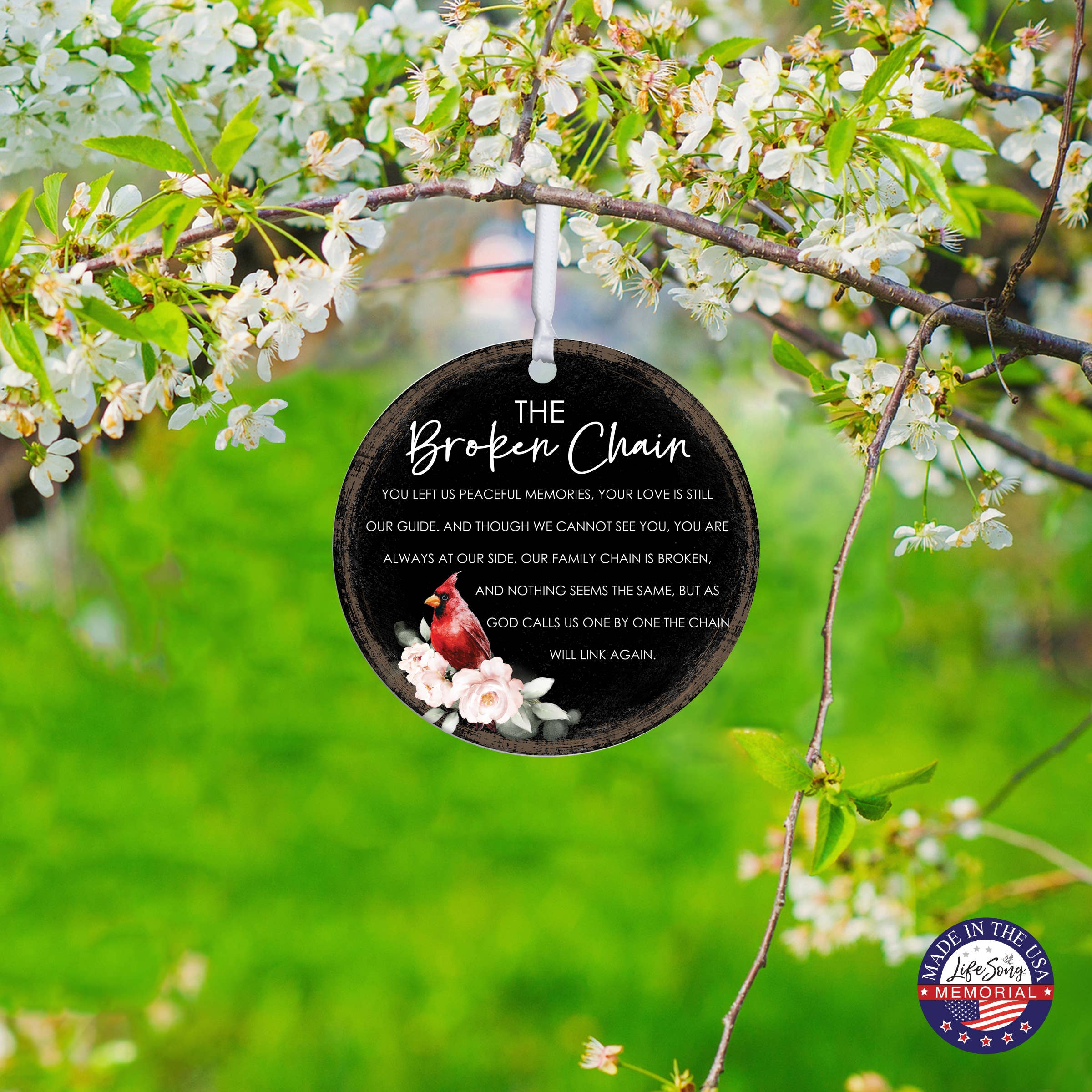 LifeSong Milestones - Wholesale Ornament - Cardinal Christmas Remembrance: The Broken Chain Ornament5