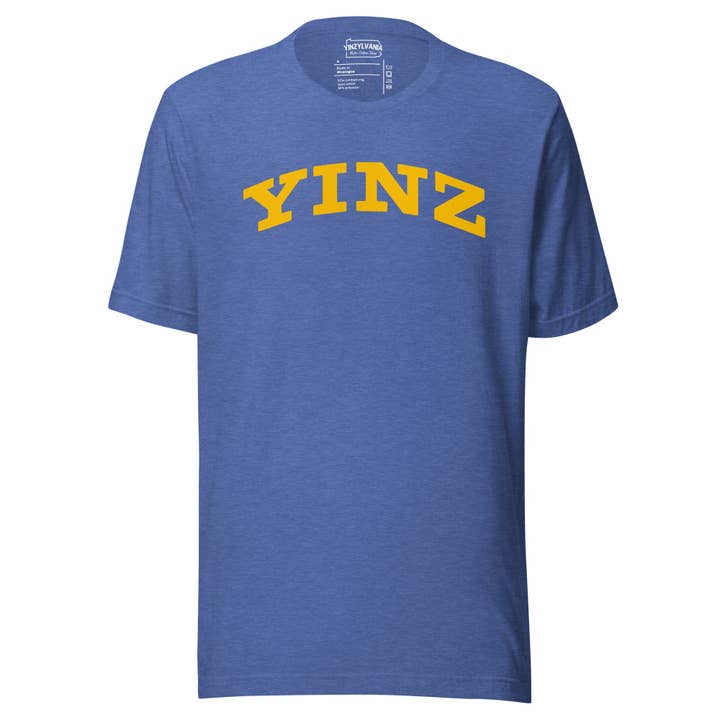 Yinzylvania - Wholesale Screen Printed T-Shirt - Unisex - YINZ - Collegiate12