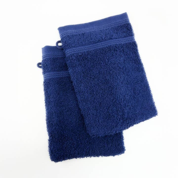 Le comptoir de la plage - Wholesale Bath towel - Duo of wash mitts 21x15 350g/m²3
