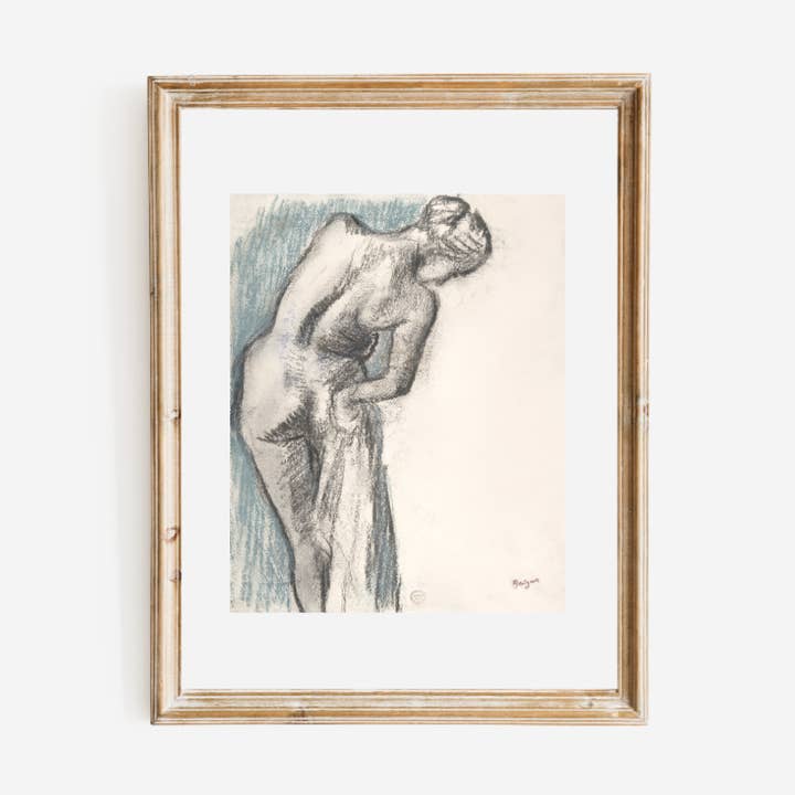Sketch of a Woman by Edgar Degas Antique Art Print for wholesale by Sea to Skye