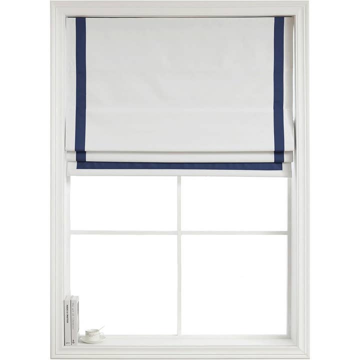 Shadisfy - Wholesale Blinds - Greenwich Roman Shade with Ribbon Border4