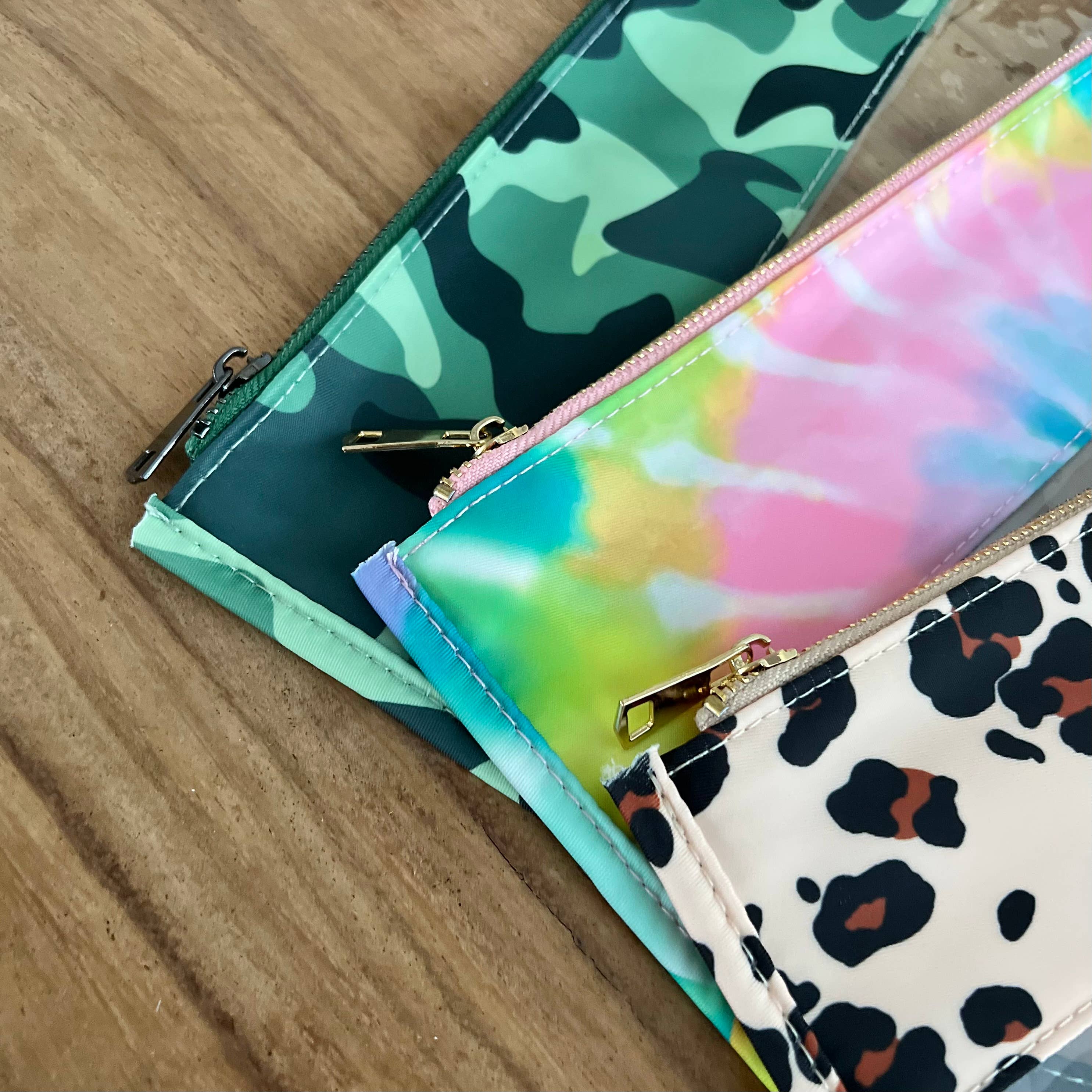 Palmy Pineapple - Wholesale Pouch - Women's - Nylon Top Clear Pouch with Chenille Letters of Your Choice26