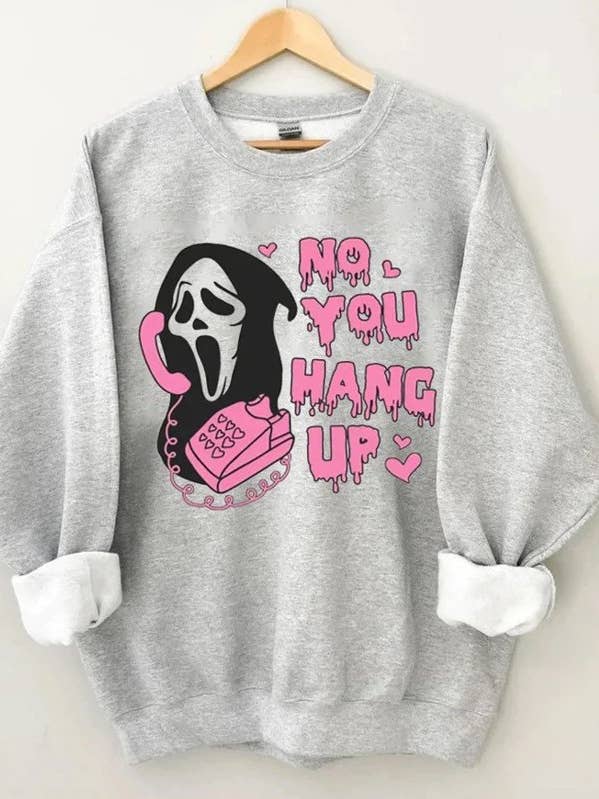 Felpa girocollo No You Hang Up per la vendita all'ingrosso da parte di 1989 Co.