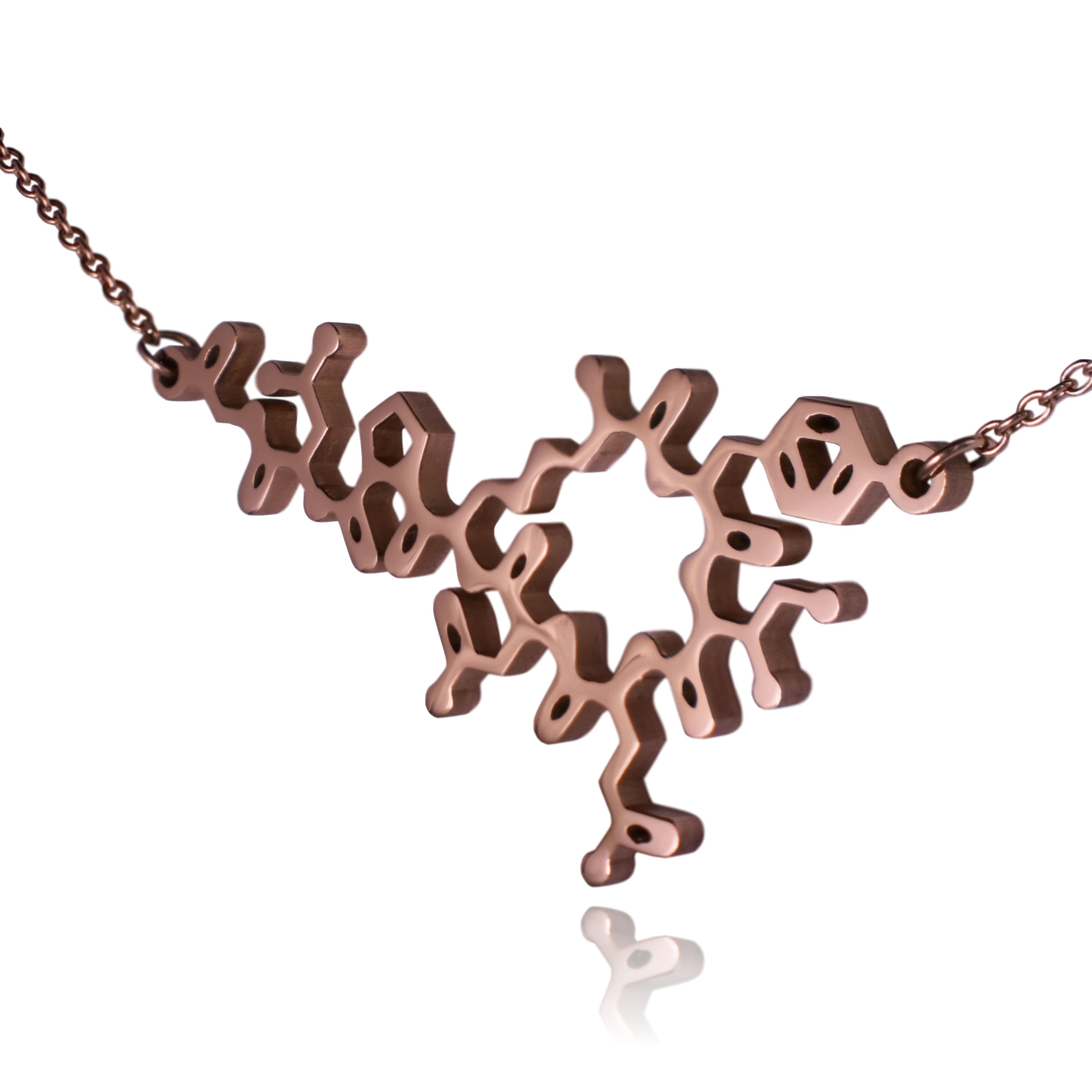 Clayton Jewelry Labs - Venta al por mayor Collares con colgantes/abalorios - Collar de acero inoxidable con molécula de oxitocina11