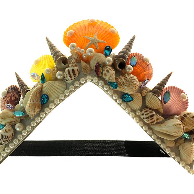 Colorful Seashell Crown Headband for wholesale by KBW Global Corp.