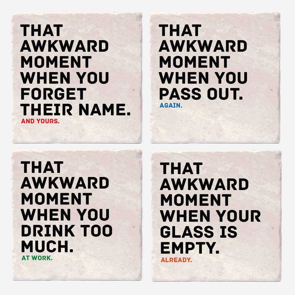 Versatile Coasters Canada - Wholesale Coasters - Awkward Moments Coasters2