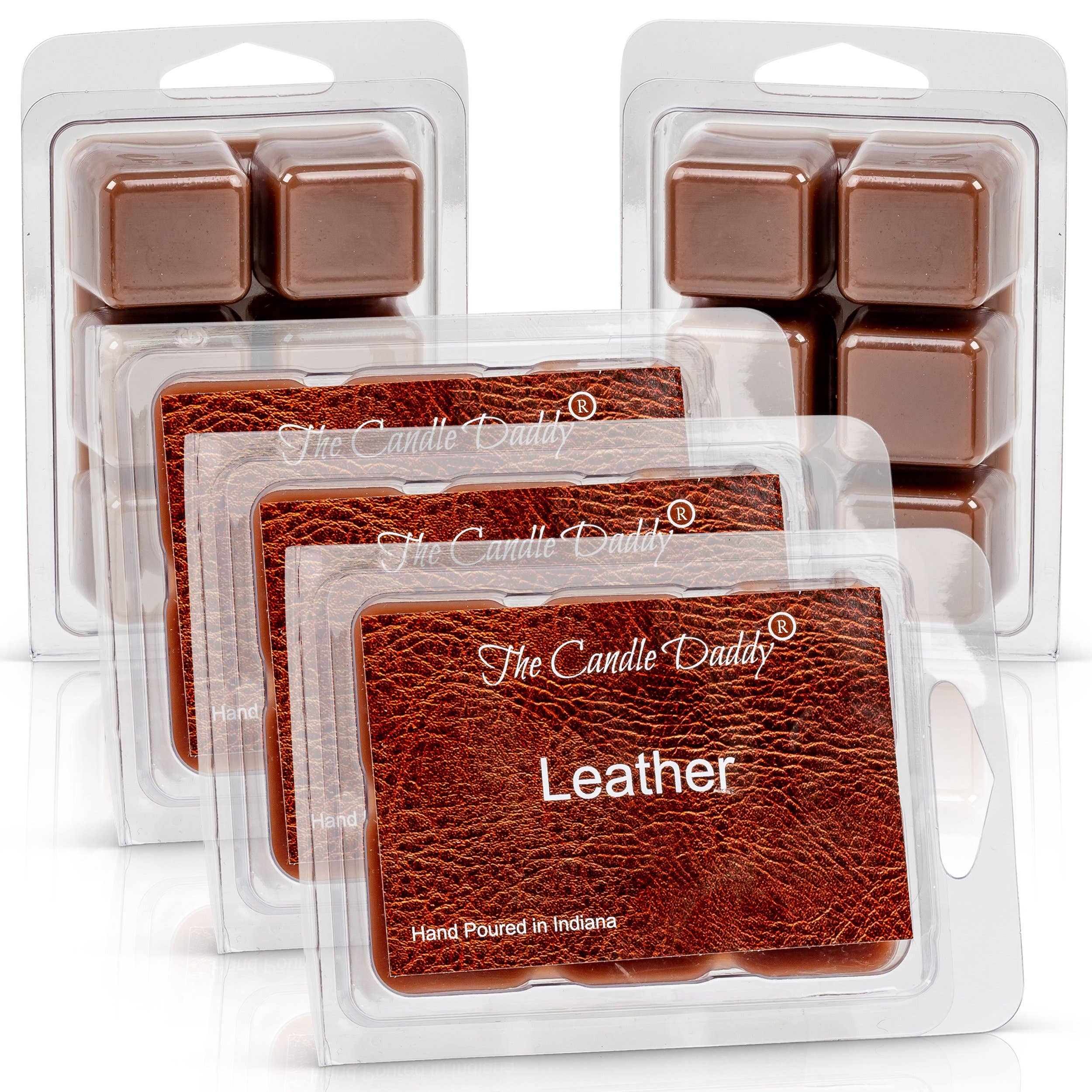 The Candle Daddy - Wholesale Wax Melt - Leather Scented Melt- Maximum Scent Wax Cubes/Melts- 1 Pack2