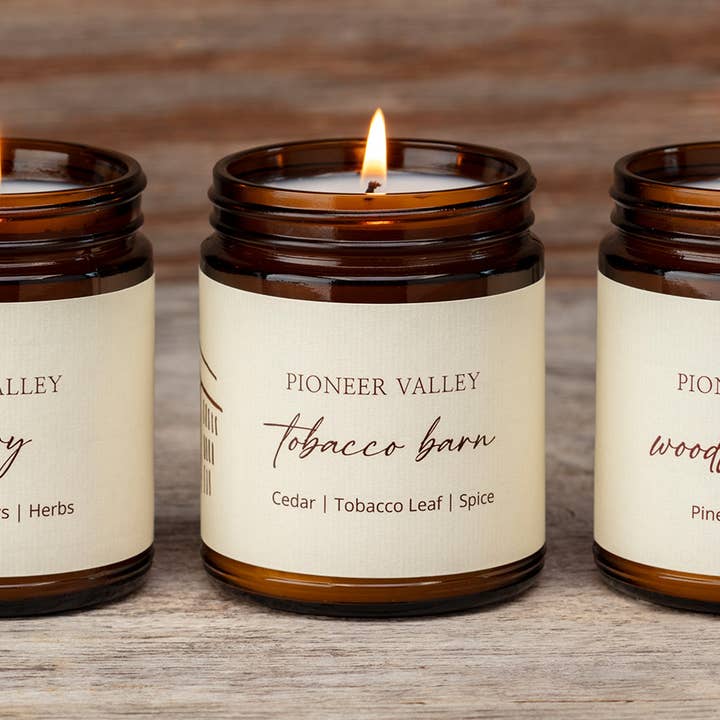 Prosperity Candle - Wholesale Jar/Filled Candle - Pioneer Valley- Tobacco Barn - Handmade5