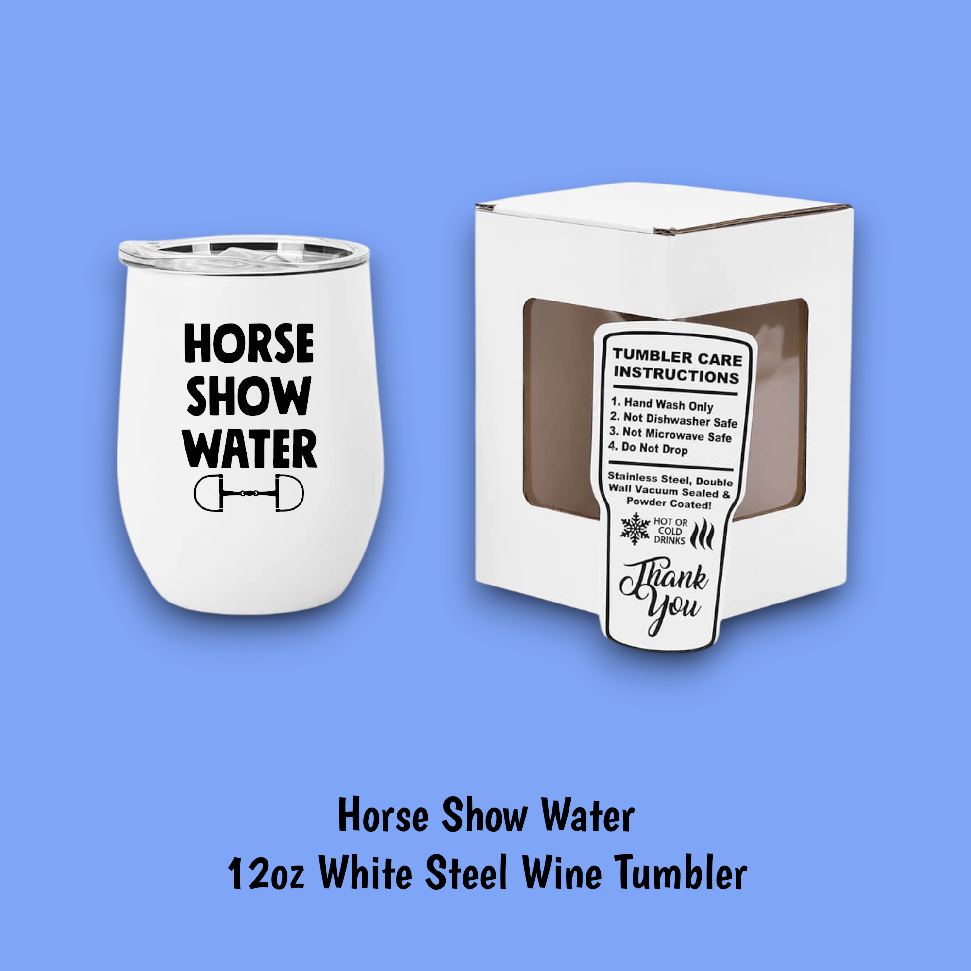 Equine & Design, LLC - Wholesale Insulated Mug/Tumbler - Horse Show Water Steel Wine Tumbler8