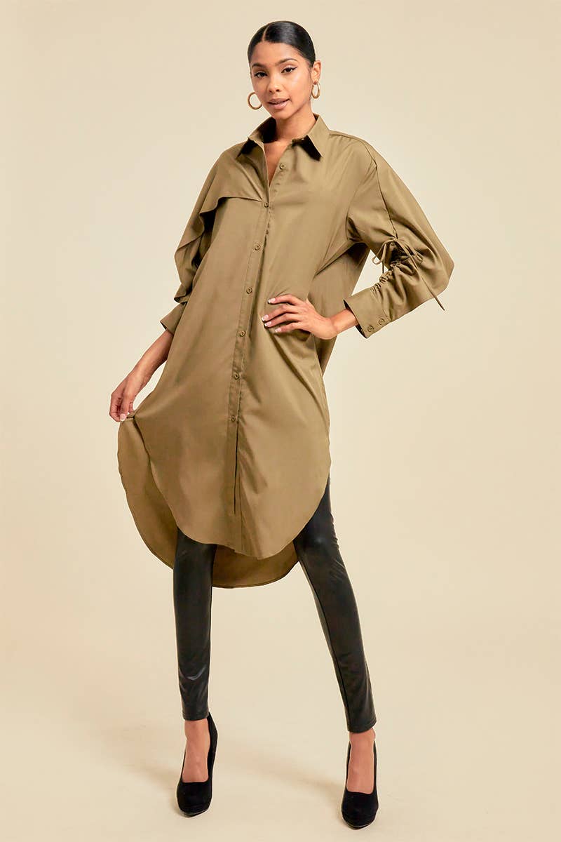 QMP Moda – Großhandel Kleid – Damen – ASYMMETRISCHES HEMDKLEID15