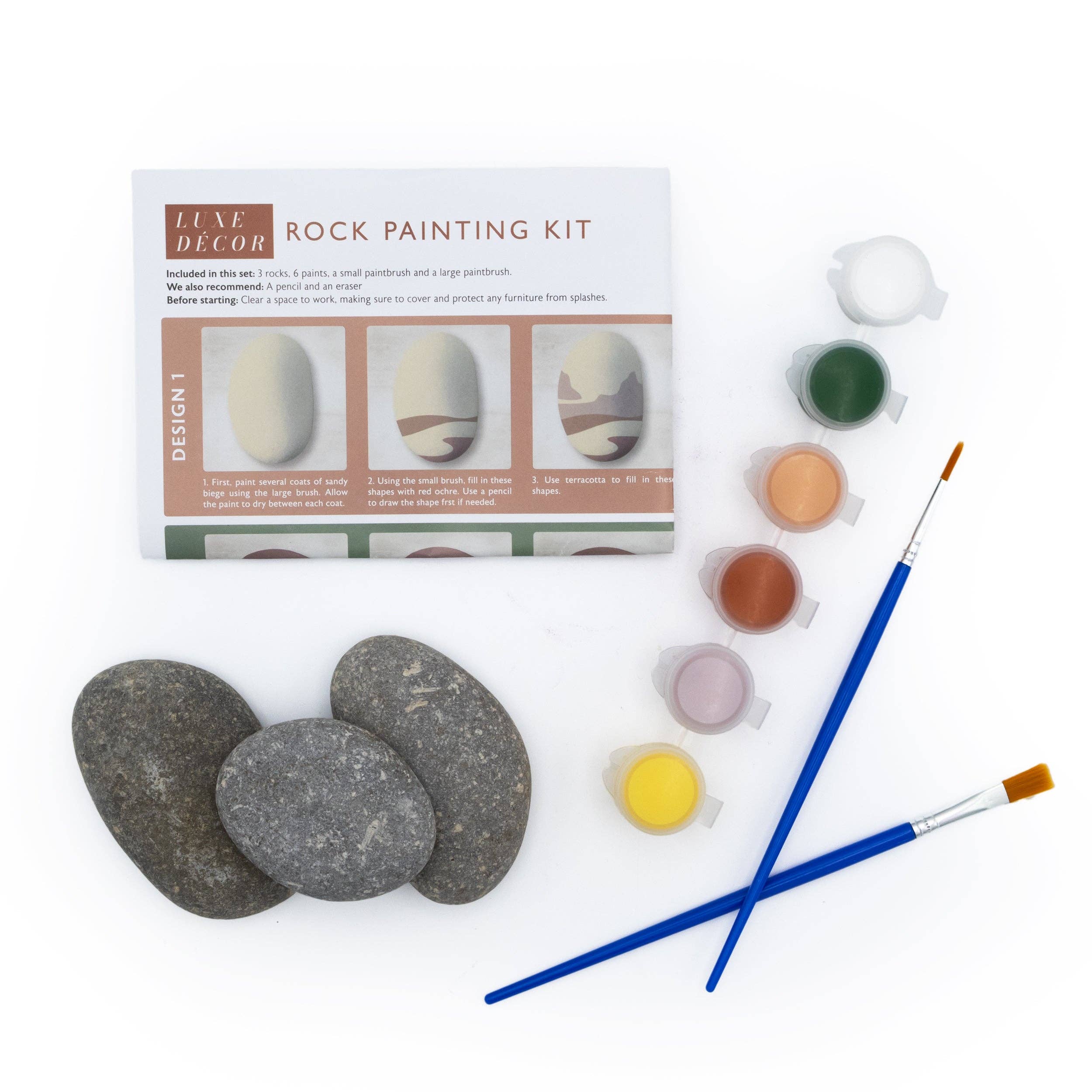 Robert Frederick Ltd – wholesale DIY craft kit – Rock Painting Kit – Adult Craft Set1