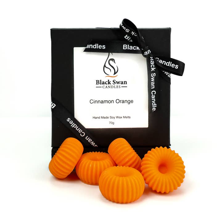 Black Swan Candles - Cinnamon Orange Wax Melts for wholesale by Black Swan Candles