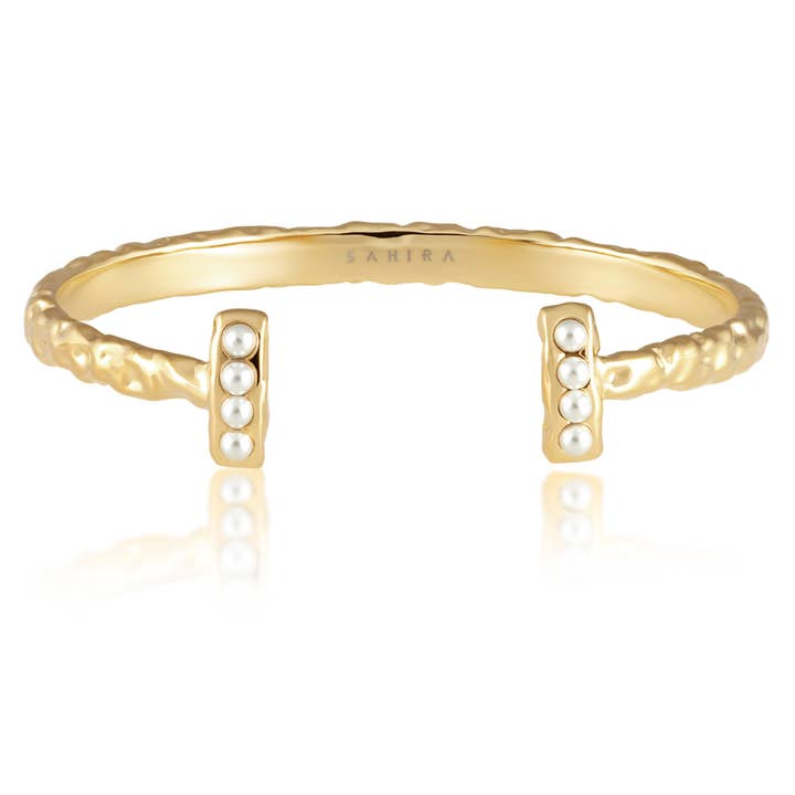 Brielle Pearl T-Armreif für den Großhandel von Sahira Jewelry Design