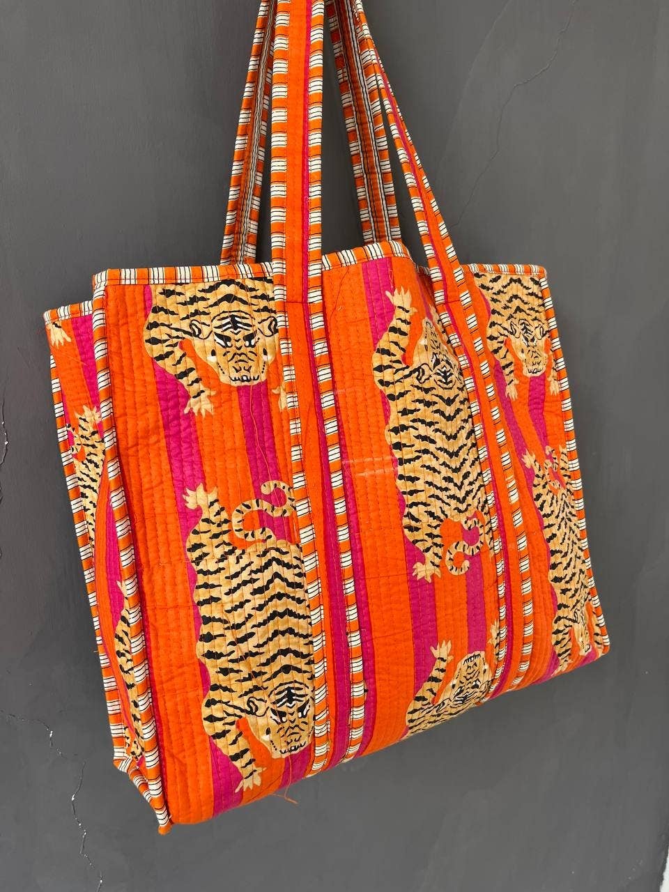 Bhawana Handicrafts - Wholesale Tote Bag - Women's - Handmade Cotton Quilted Floral Tote & Market Bag2