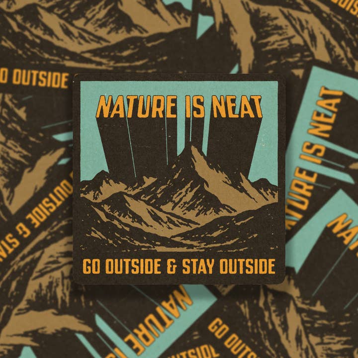 Nature Is Neat Vinyl Sticker for wholesale by SheeleyCo