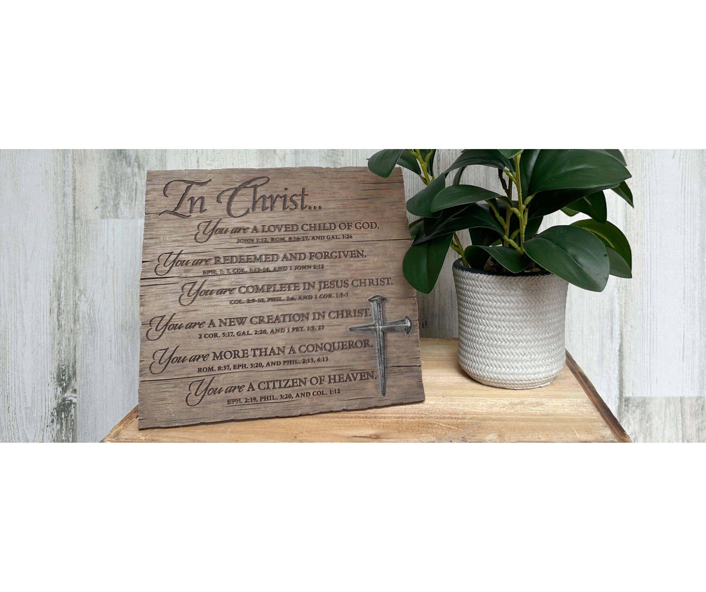 Dicksons - Wholesale Decorative Tabletop Object - LCP Tabletop Plaque In Christ You Are Loved1