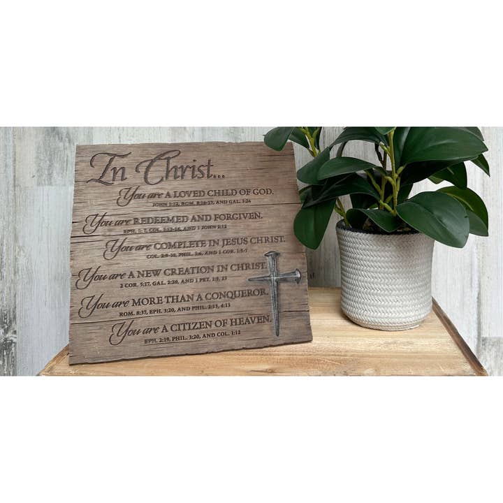 Dicksons - Wholesale Decorative Tabletop Object - LCP Tabletop Plaque In Christ You Are Loved1