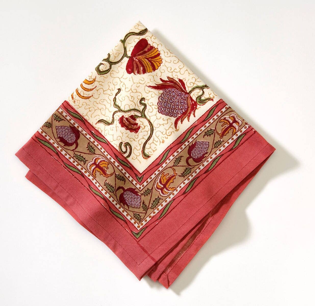 Couleur Nature – wholesale Dinner & cloth napkin – Fleurs des Indes Napkins - Set of 6