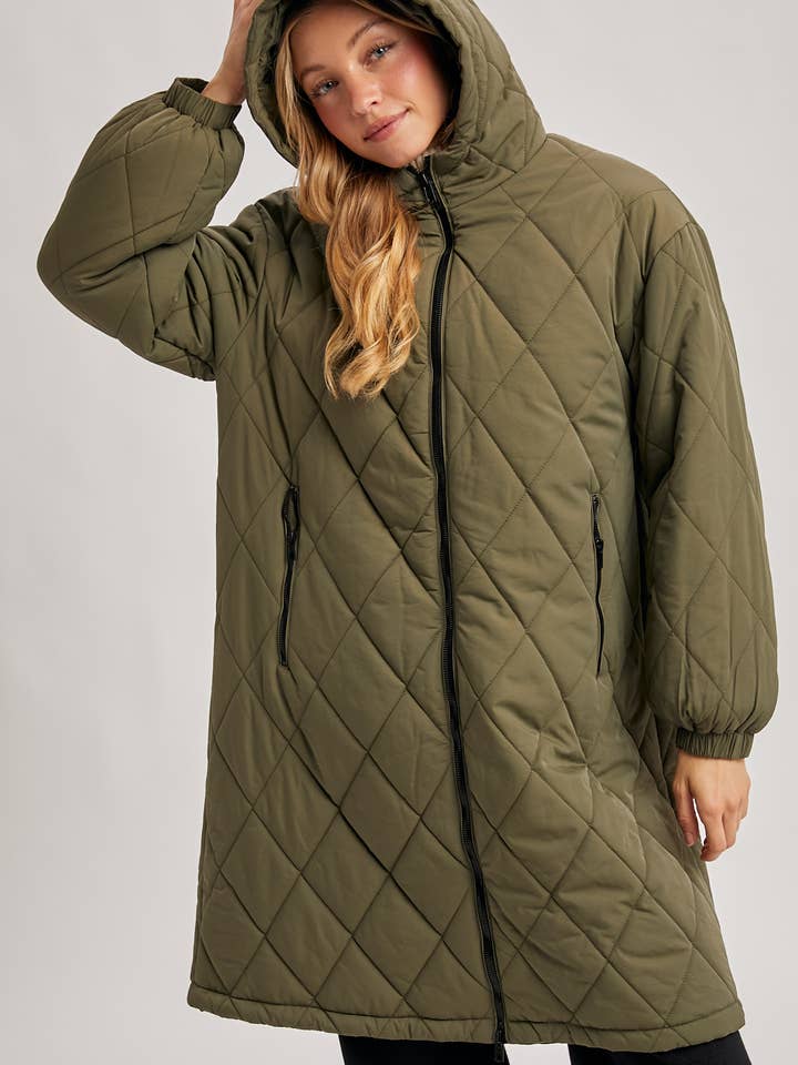 Bluivy – wholesale Puffer jacket – Women’s – LONGLINE QUILTED PUFFER JACKET31