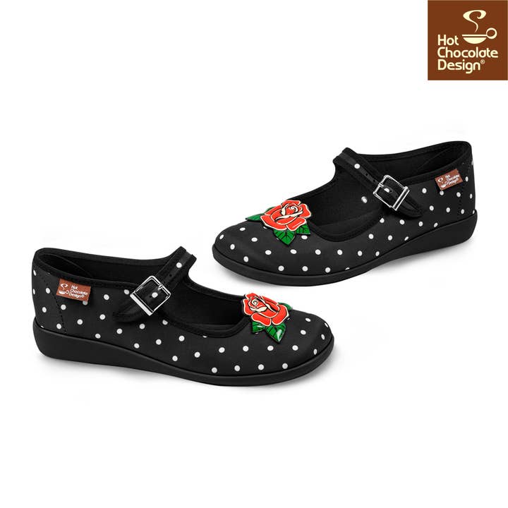 Popping Candy - Wholesale Flats – Women’s - Hot Chocolate Design Rockabilly MJs3
