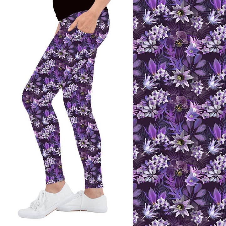 Amethyst Botanica Deluxe Fickleggings för wholesale av Natopia