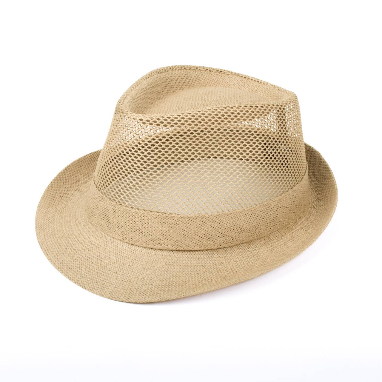 Selini New York - Vente Chapeau en feutre – homme - Chapeau Fedora tendance en maille rafraîchissante pour hommes S/S0