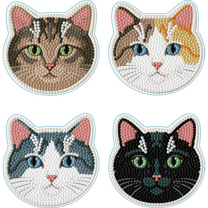 Coasters - Cats for wholesale by DIAMOND DOTZ®