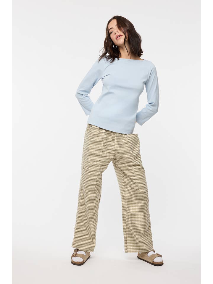 Wishlist Apparel - Wholesale Knit Top - Women's - BASIC BOAT NECK KNIT TOP / WL25-114745