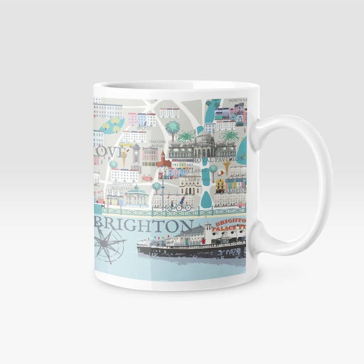 Betty Boyns Designs – wholesale Coffee mug – ILLUSTRATED MAP MUGS1