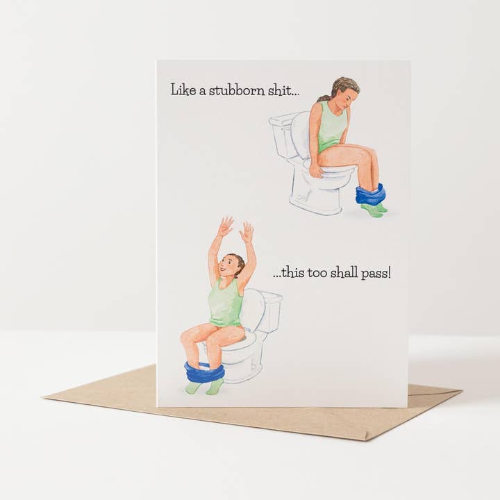 This Too Shall Pass Greetings Card- Mental Health Card for wholesale by Mind Over Letter