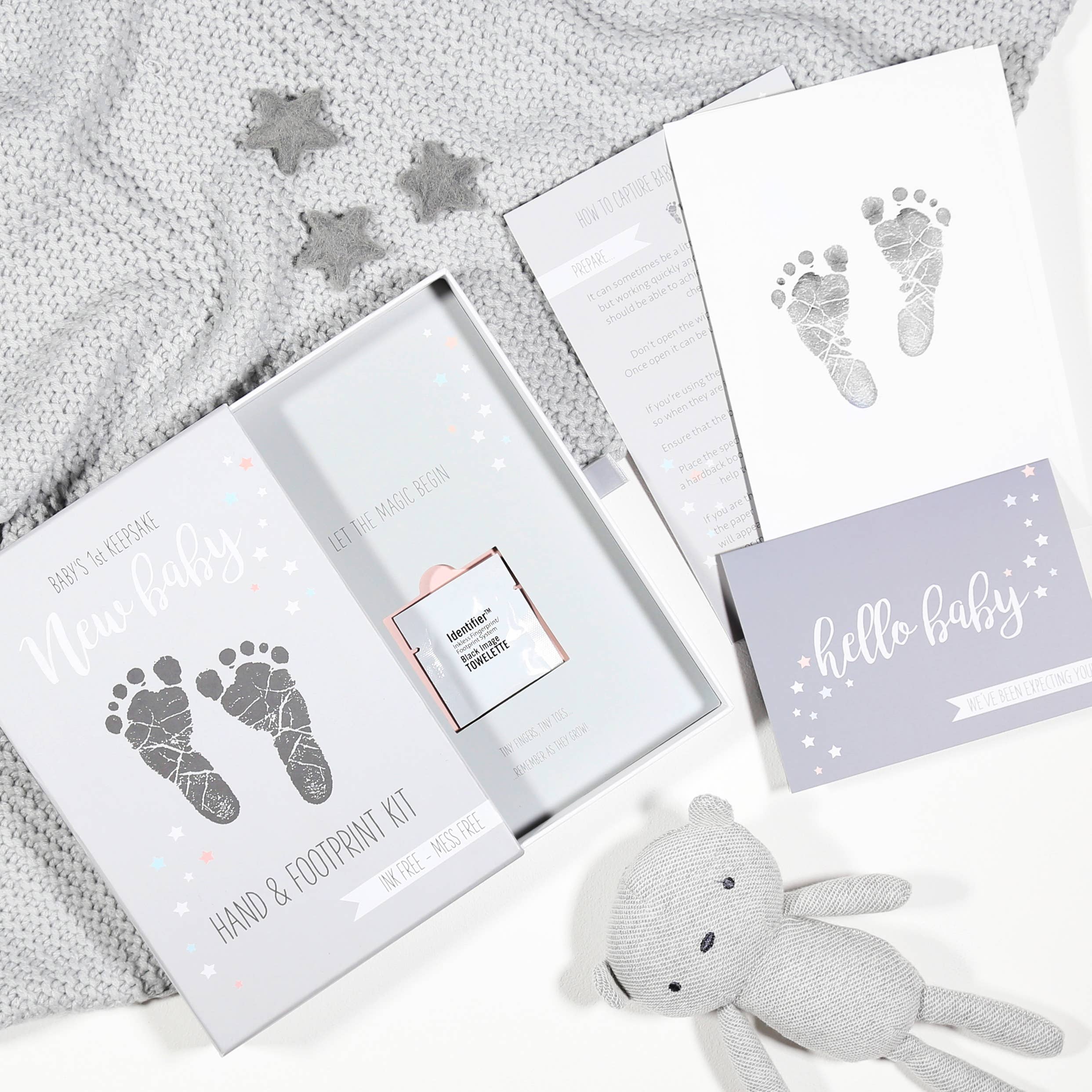 HELLO BOO – wholesale Hand & footprint kit – Child & baby – New Baby Inkless Hand & Footprint Kit Luxury Gift Boxed2