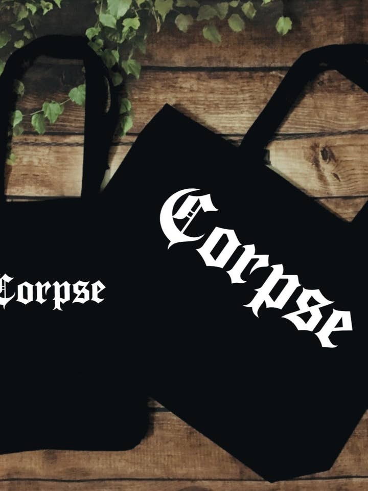 Strandtaske og taske - Corpse for engroshandel hos Witchwood Bags