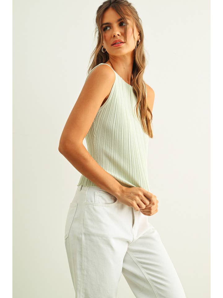 MIOU MUSE - Wholesale Knit Top - Women's - T3779 VISCOSE RIBBED KNITTED TOP31