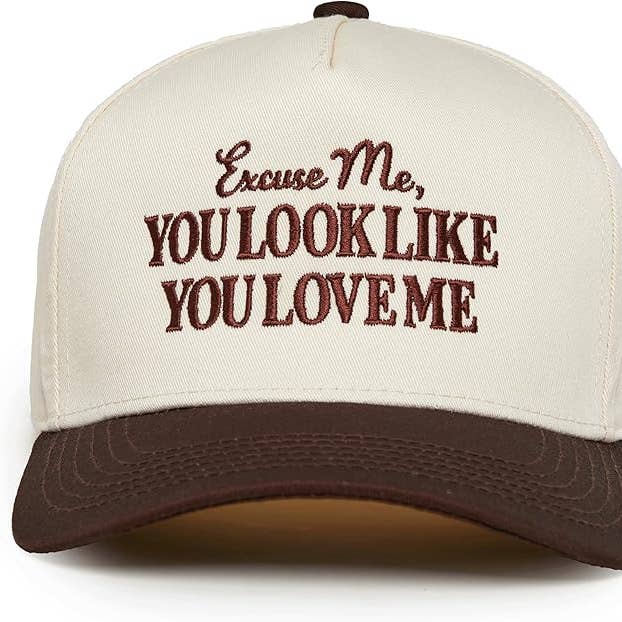 Two Tone Cap: Excuse Me, You Look Like You Love Me and other Purchase Wholesale david and young hats. Free Returns & Net 60 Terms on Faire trending on Faire.