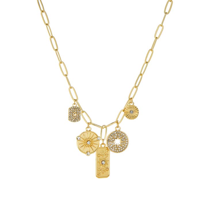 Yellow Gold Lola Necklace for wholesale on Faire